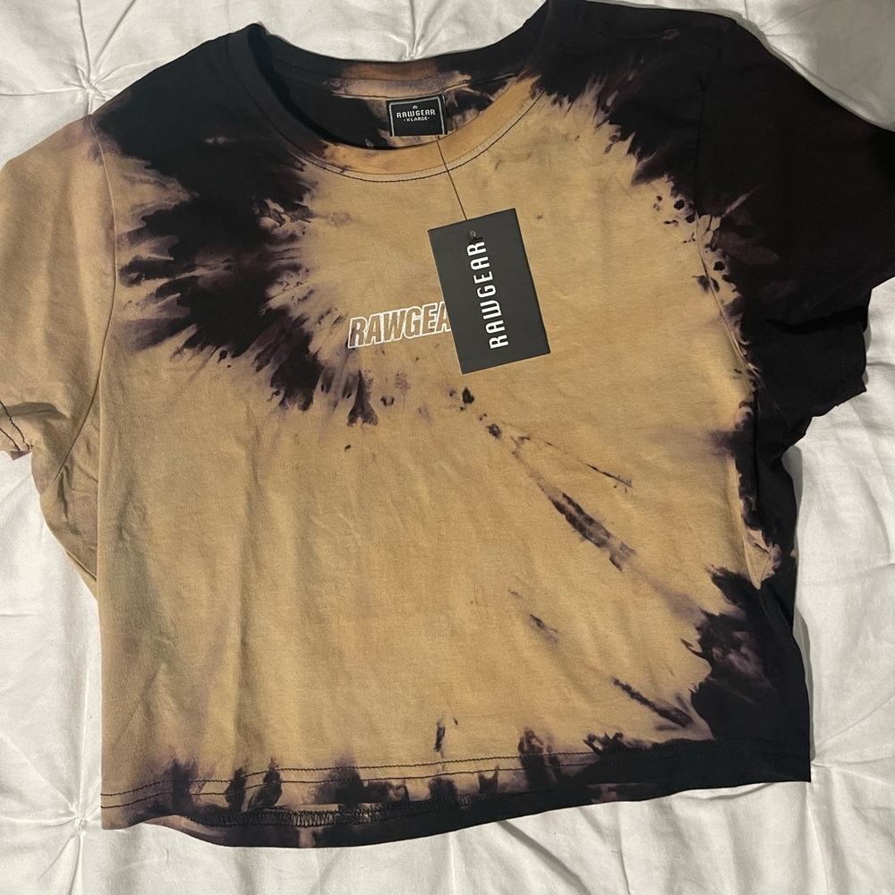 RAWGEAR Tie Dye Brown and Black Top Gym Bradley Martin
